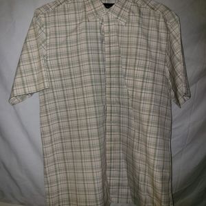 Eddie Bauer Checkered Button Down Short Sleeve